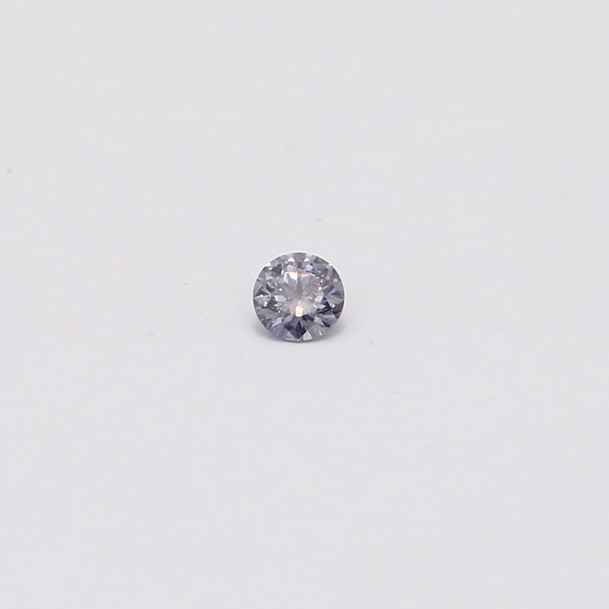 0.07 Carat Round Cut BL3 Argyle Blue Diamond