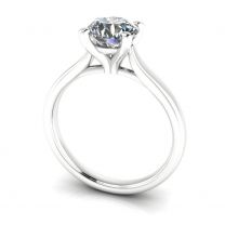 Endless cathedral solitaire diamond engagement ring