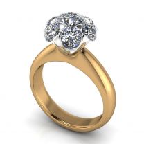 Besotted cluster diamond engagement ring