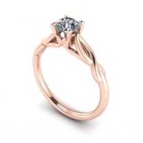 Stars Aligned split shank vintage inspired diamond engagement ring