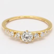 Aspen white diamond ring