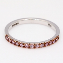 Bliss Argyle pink diamond stackable ring