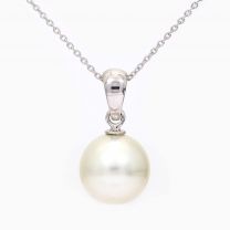 Coralia white South Sea pearl drop necklace