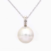 Luca white South Sea pearl drop necklace