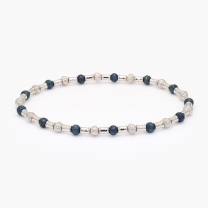 Wiluna blue rhodium quandong bracelet