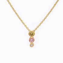Constellation rainbow diamond necklace