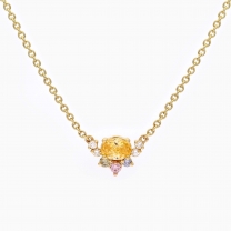 Amelia rainbow diamond necklace