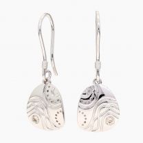 Champagne oasis champagne diamond etched earrings