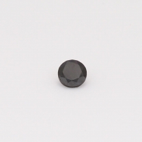 0.17 carat round cut black diamond