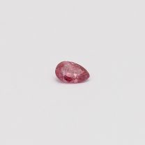 0.11 Carat pear cut GIA certified fancy deep purplish pink diamond