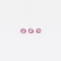 0.045 Total carat trio of 5P/PP Argyle pink diamonds